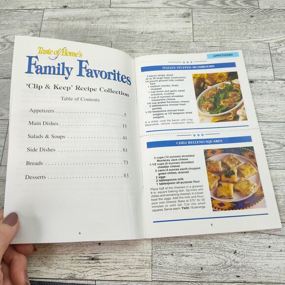 Taste of Home Family Favorites RECIPE CARD Style Cookbook Booklet 2002 - Picture 3 of 10